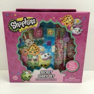 Shopkins Secret Diary Set Lock 2 Keys Pen Stamp Sticker Set Girls Diary Toy